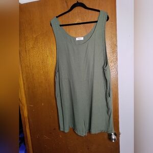 Zenana Outfitters Olive Sleeveless Jumpsuit